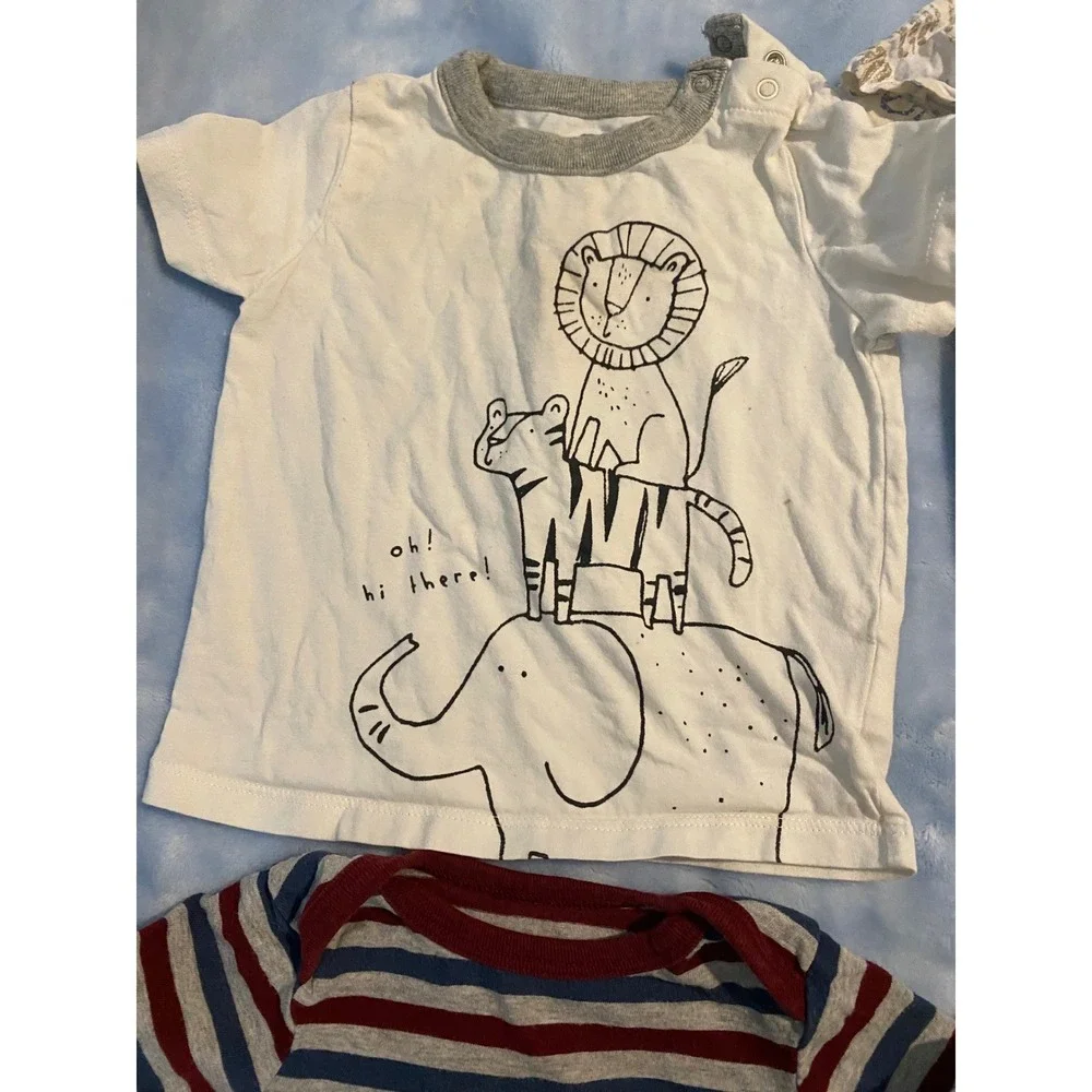 Baby Boy Bodysuit T-Shirt Bundle 6-12M Tommy Bahama GAP Cat & Jack Target 6pc